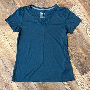 Nike Women's Teal V-Neck Top